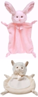 New BEARINGTON BABY Wee Alma 7" Mini Security Blanket Plush & Wee Cottontail Lovey Mini Blanket Plush 7"