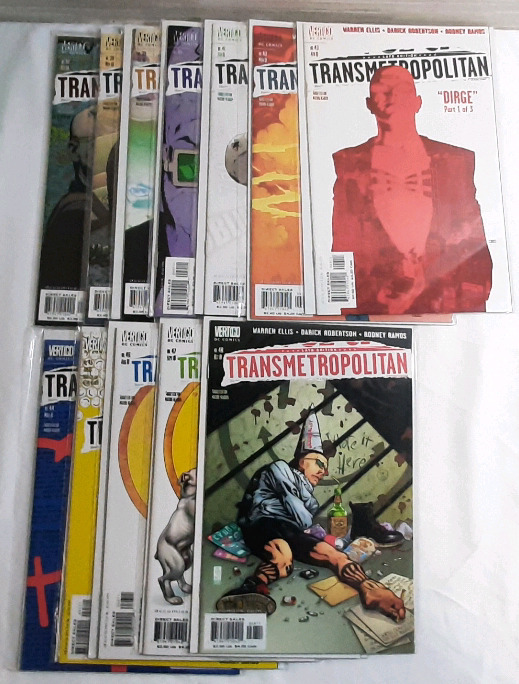 High Grade DC Transmetropolitan Year Three (2000) Comics, Issues #37-48 (Consecutive Run)