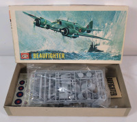 Vintage UPC Bristol Beaufighter Model Kit in Original Box , 1/72 Scale . Includes Sealed Model Kit in Bag , Instructions & Decals .
