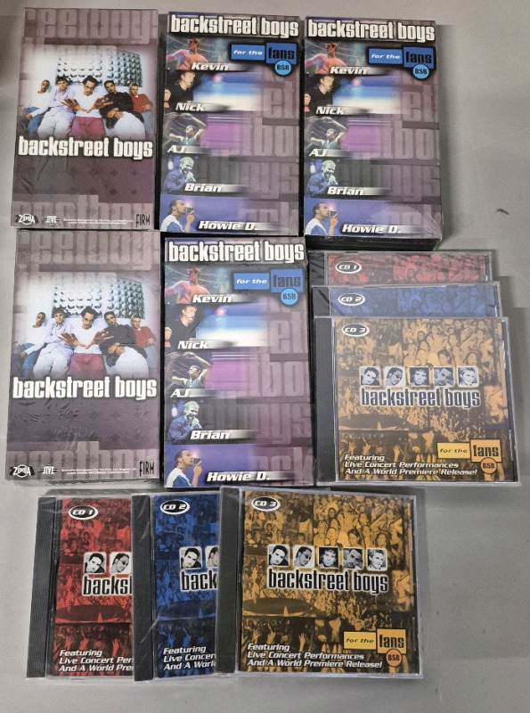 New 2000 BACKSTREET BOYS CD'S & VHS'S