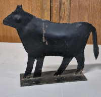 Rustic Metal Decorative Cow 9" Tall & 12" Long