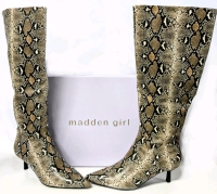 New in Box | Size 8 Wide Calf MADDEN GIRL Dicee Kitten Heel Knee High Boots | Retails Over $100