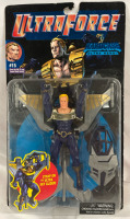 Vintage 1995 Sealed 6&rdquo; Ultraforce Vinyl Figure - Hardcase with Ultra Sky Glider