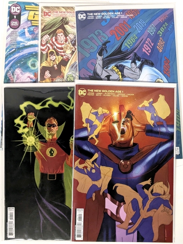 DC Comics: The New Golden Age One-Shot & Variant Covers by Popular Writer Geof Johns, All Bagged & Boarded