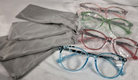 4 New Eyekepper Ladies +0.75 Glasses and Softcases