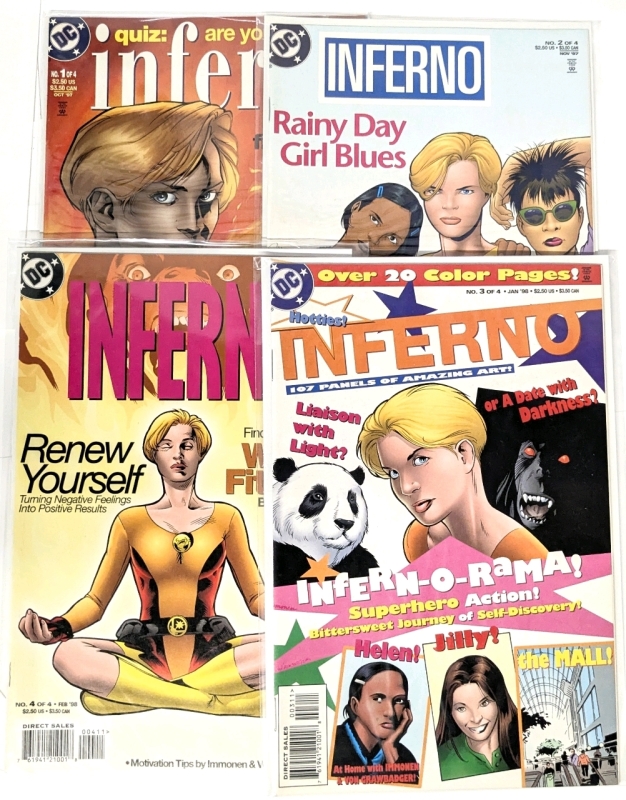 [Full Run] DC COMICS Direct Sale INFERNO, Issues 1-4, Bagged & Boarded
