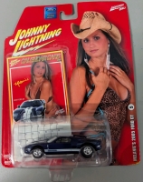 New in Box Johnny Lightning Calendar Girls Melanie with 2005 Ford GT Diecast Car. No Scale Visible. Car Measures 2.75" Long.