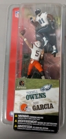Vintage In Box Terrel Owens and Jeff Garcia Figurines. Figured are approximately 2.5" and 3.5" Tall.