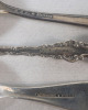 Five (5) Sterling Silver Serving Spoons . Measures 3 ⅞" to 6 &frac34;" long . - 4