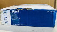 250 New Plasticplace 55-60 Gallon Trash Bags, Clear, High‑Density, Retail Value of $188.79