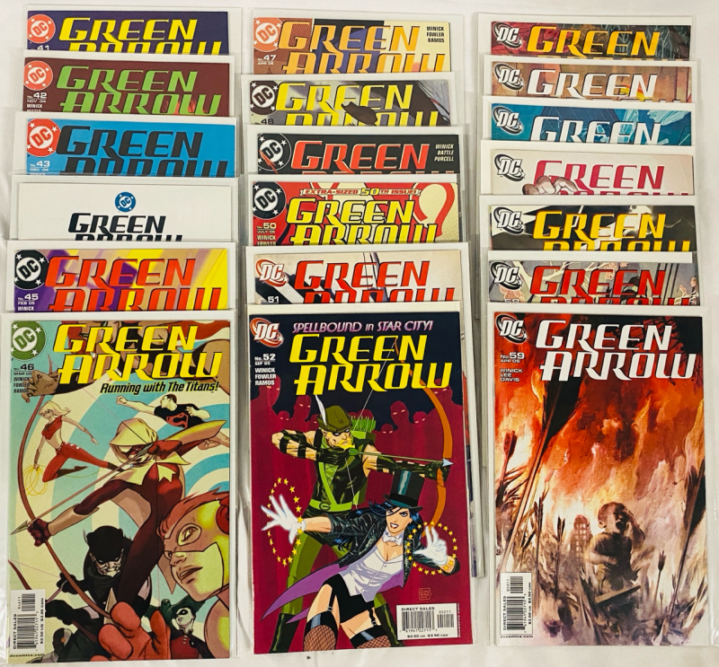 19 DC Green Arrow Comics, Issues #41-59
