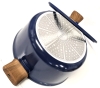 New CAROTE Navy Blue Induction Compatible Cookware for All Cooktops : 9" Diameter, 4.5" Tall Pot with Lid - 3