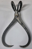 Vintage to Antique Metal Ice Tongs 15" Long