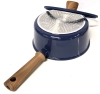 New CAROTE Navy Blue Induction Compatible Cookware for All Cooktops : 8.5" Diameter &times; 3.5" Tall Pot with Lid - 2