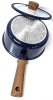 New CAROTE Navy Blue Induction Compatible Cookware for All Cooktops : 7.5" Diameter, 3.5" Tall Pot with Lid - 2