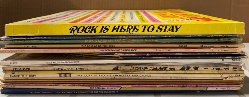 15+ Vintage ROCK & POP OF THE 50s, 60s and some 70s COMPILATIONS | See Photos for Titles | Scuffs and Scratches Present
