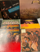 8 Vintage BEES GEES LPs | See Photos for Titles | Scuffs and Scratches Present