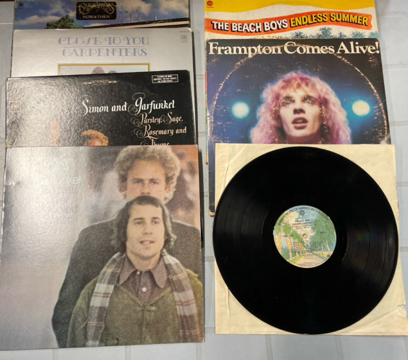 8 Vintage SOFT ROCK CLASSICS | See Photos for Titles | Scuffs and Scratches Present