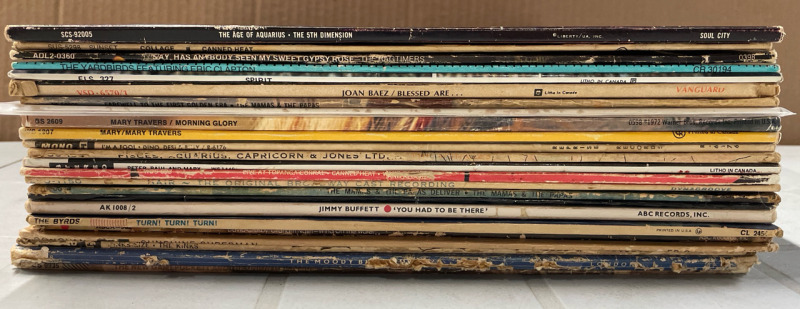 26 Vintage SOUNDS OF THE 1960s (and maybe a few from the 70s) | Includes The Mama&rsquo;s and the Papa&rsquo;s, Canned Heat, The 5th Dimension, The Byrds and more | See Photos for Titles | Scuffs and Scratches Present