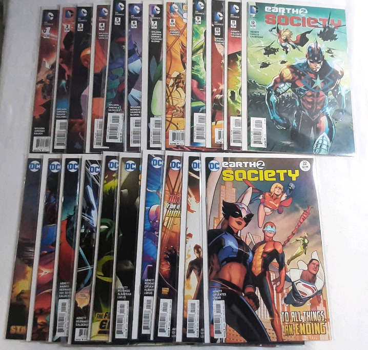 High Grade DC Earth 2 Society (2015) Issues #1-22 (Complete Run)