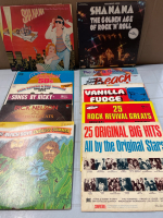 14 Vintage 50s & 60s POP LPs | Includes The Beach Boys, Ricky Nelson, Sha Na Na and others | See Photos for Titles | Scuffs and Scratches Present