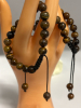 Two Adjustable Handmade Bead Bracelet with Tiger Eye Stone Said to lelp with Self Confidence - 3