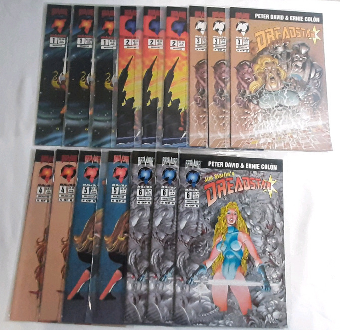 High Grade Malibu Dreadstar (1994) Issues #1-6, Includes Multiple Duplicates