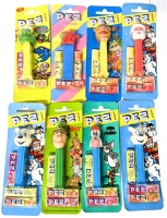 8 Vintage Sealed PEZ Dispenser & Candy Packs: Cruzy Animals, Muppets, Santa, Polar Bears, Ast&eacute;rix, Tom & Jerry, 5 Made in Austria, 3 Made in Hungary
