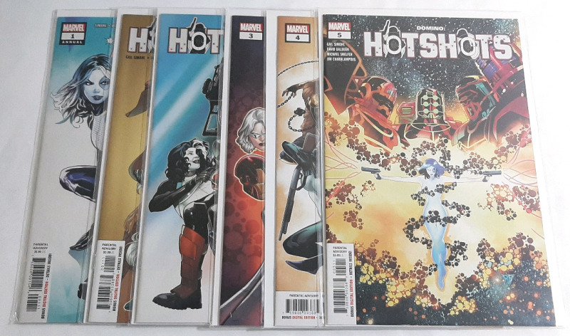 High Grade Marvel Domino Hotshots (2019) Issues #1-5, Includes #1 Annual (Complete Run)