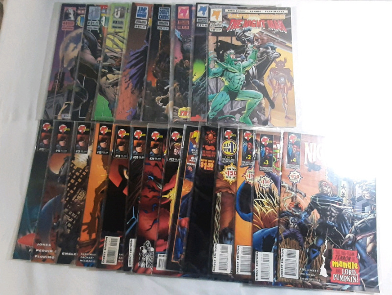 High Grade Malibu The Nightman (1992) Issues #1-7, #11, #15-22, Annual #1, #Infinity & 4-Part Miniseries