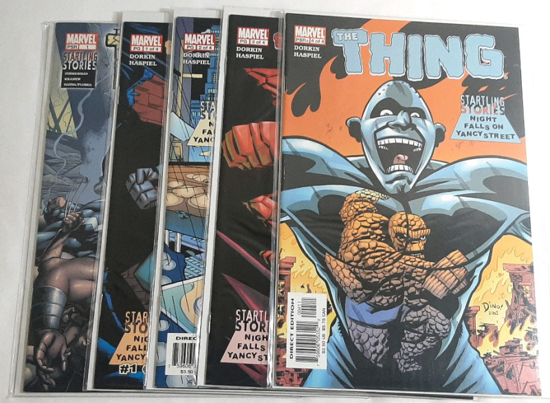 High Grade Marvel The Thing Startling Stories (2003) Issues #1-4, Includes #1 Variant (Complete Run)