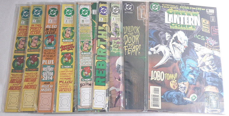 High Grade DC Green Lantern Corps Quarterly (1992) Issues #1-8, Includes #1 Duplicate (Consecutive Run)