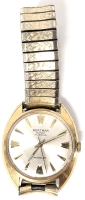 Vintage BERTMAR Switzerland Classic 17 Jewels Incabloc Men's Manual Wind Watch with Elastic Spiedel USA Band, Second Hand Moves Once Wound, As Does Minute Hand, Unable to Determine If Accurate