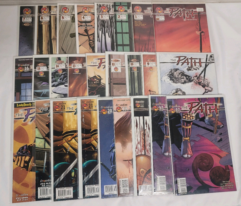 CrossGen Comics 2002 The Path No.1 - No.23 plus The Prequel , Complete Run . Very Fine Ungraded Condition