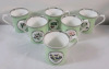 Set of 6 - Queen's " The Royal Horticultural Society " Applebee Collection Coffee Mugs .