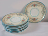 Vintage Royal Doulton " The Pembroke " Soup Bowls & Saucers . 5 Bowls & 9 Saucers . All Pieces Ring True - 2