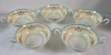 Vintage Royal Doulton " The Pembroke " Soup Bowls & Saucers . 5 Bowls & 9 Saucers . All Pieces Ring True - 3