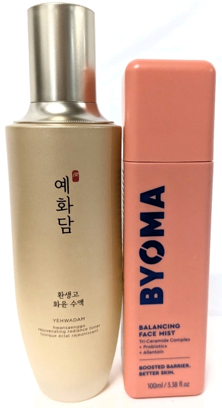 [See Desc] Korean Yehwadam Hwansaenggo Rejuvenating Radiance Toner & BOMA Balancing Face Mist