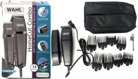 WAHL HomeCut Combo Haircutting & Touch-Up Kit : Hair Clipper, Battery Powered Trimmer, 2&times; Blade Guards, 8&times; Guide Combs + Blade/Brush Oil