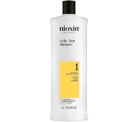 New NIOXIN Professional Scalp + Hair Shampoo #1 for Natural, Untreated Hair, Targets Light & Thinning Hair, 1L