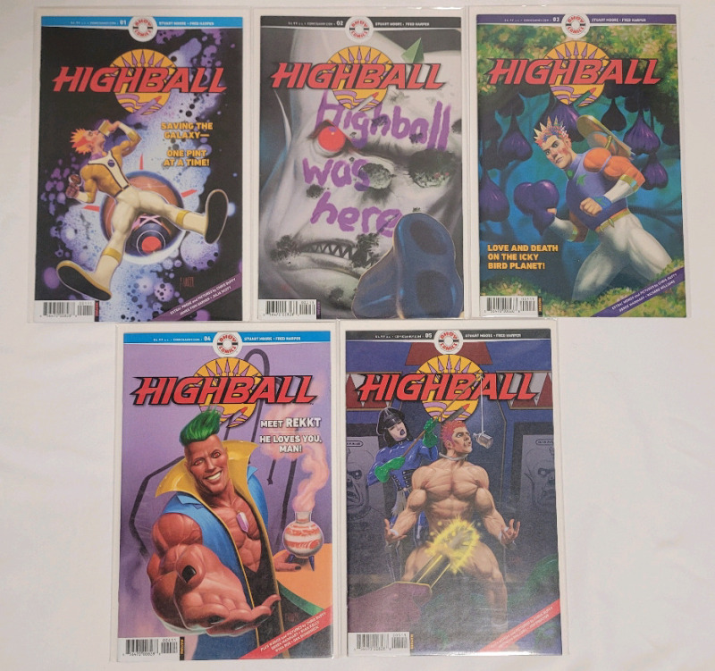 Ahoy Comics 2022 Highball No.1 - No.5 , Complete Run . Fine of Higher Ungraded Condition