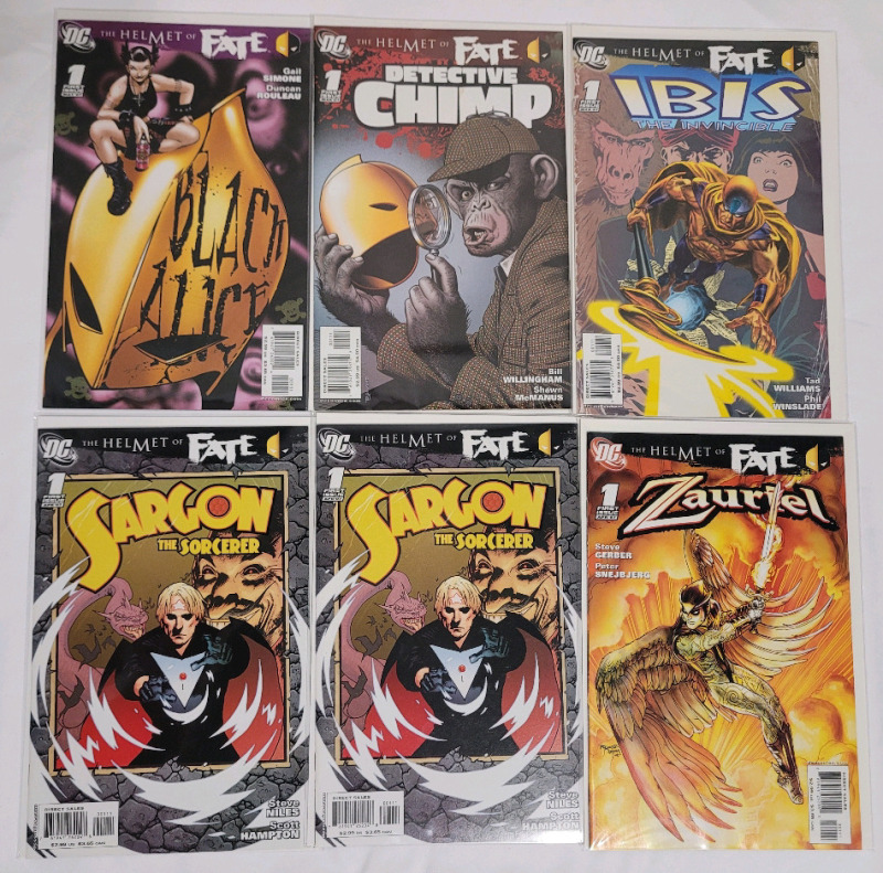 DC Comics 2007 The Helmet of Fate One-Shots 6-Issues . Very Fine Ungraded Condition