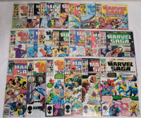 Marvel Comics 1985 The Marvel Saga No.2 - No.21 , Consecutive Run . Fine or higher Ungraded Condition