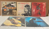 Johnny Cash 5 Album Lot | Classic Vinyl from the Man in Black | See photos for Titles - Includes Johnny Cash at San Quentin | Scuffs/Scratches Present