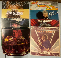 8 Vintage ROD STEWART LPs | Features Hits including Maggie May, Do Ya Think I&rsquo;m Sexy, Tou Wear it Well and more! | See Photos for Titles | Scuffs and Scratches Present