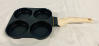 New CAROTE 7.5" Nonstick Egg Cooker, 4 Slots, Induction Compatable, Black Colour