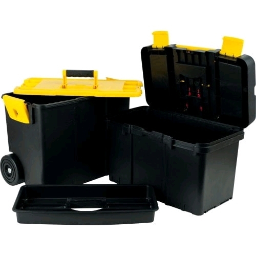 New Stalwart Stackable Mobile Tool Box with Wheels. Measures 24.5" Tall When Stacked. Retails for 151.74