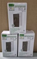 3 New Eboka CR180 Vivid LED Light Fixtures White Finish
