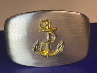 Naval Anchor Belt Buckle 1900&rsquo;s 20th Century Made in USA Approximately 3.5 x 2.5 inch