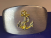 Naval Anchor Belt Buckle 1900&rsquo;s 20th Century Made in USA Approximately 3.5 x 2.5 inch